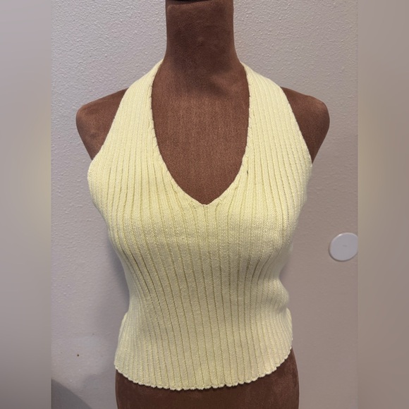 Forever 21 Yellow Ribbed Tank Top - Picture 1 of 3